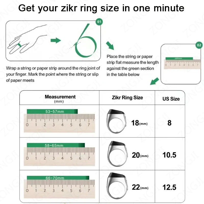 Zikr Ring – Bague de Prière